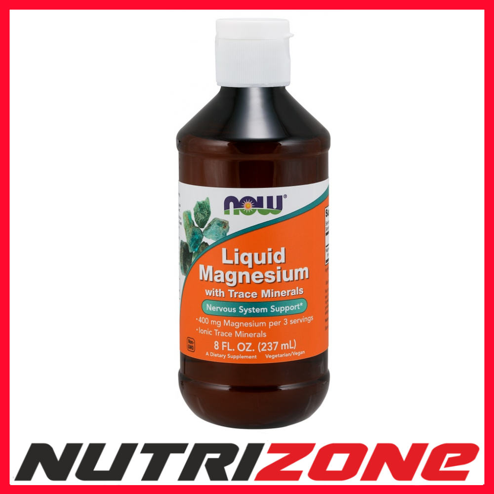 NOW Foods Liquid Magnesium with Trace Minerals Nervous System Support - 237 ml