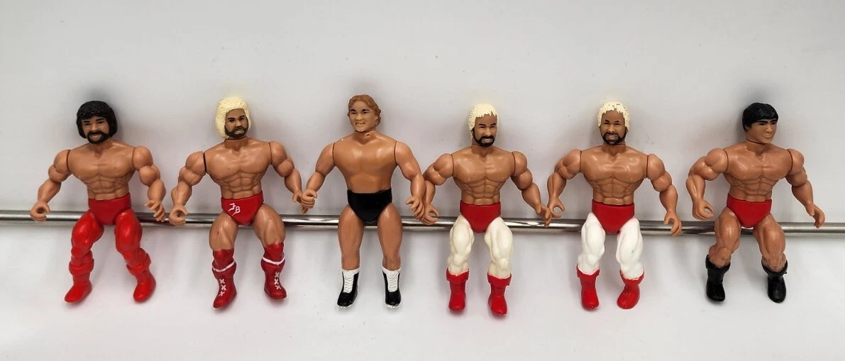 1985 AWA All Star Wrestlers Series Lot of 6 Loose Vintage Action Figures Remco