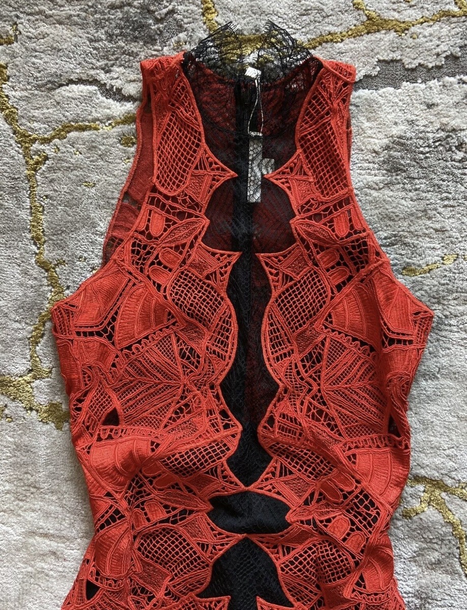 JONATHAN SIMKHAI {$1,695} Red Lace Crochet sleeveless midi dress Size 2 | eBay JONATHAN SIMKHAI {$1,695} Red Lace Crochet sleeveless midi dress Size 2 | eBay
