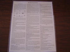 Detailed Snooker Rules and Regulations Laminated Poster. BIG 16" x 20" FREE S&H