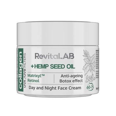 RevitaLAB Anti-Ageing Day & Night Moisturizer with Collagen Enriched with Hyalur