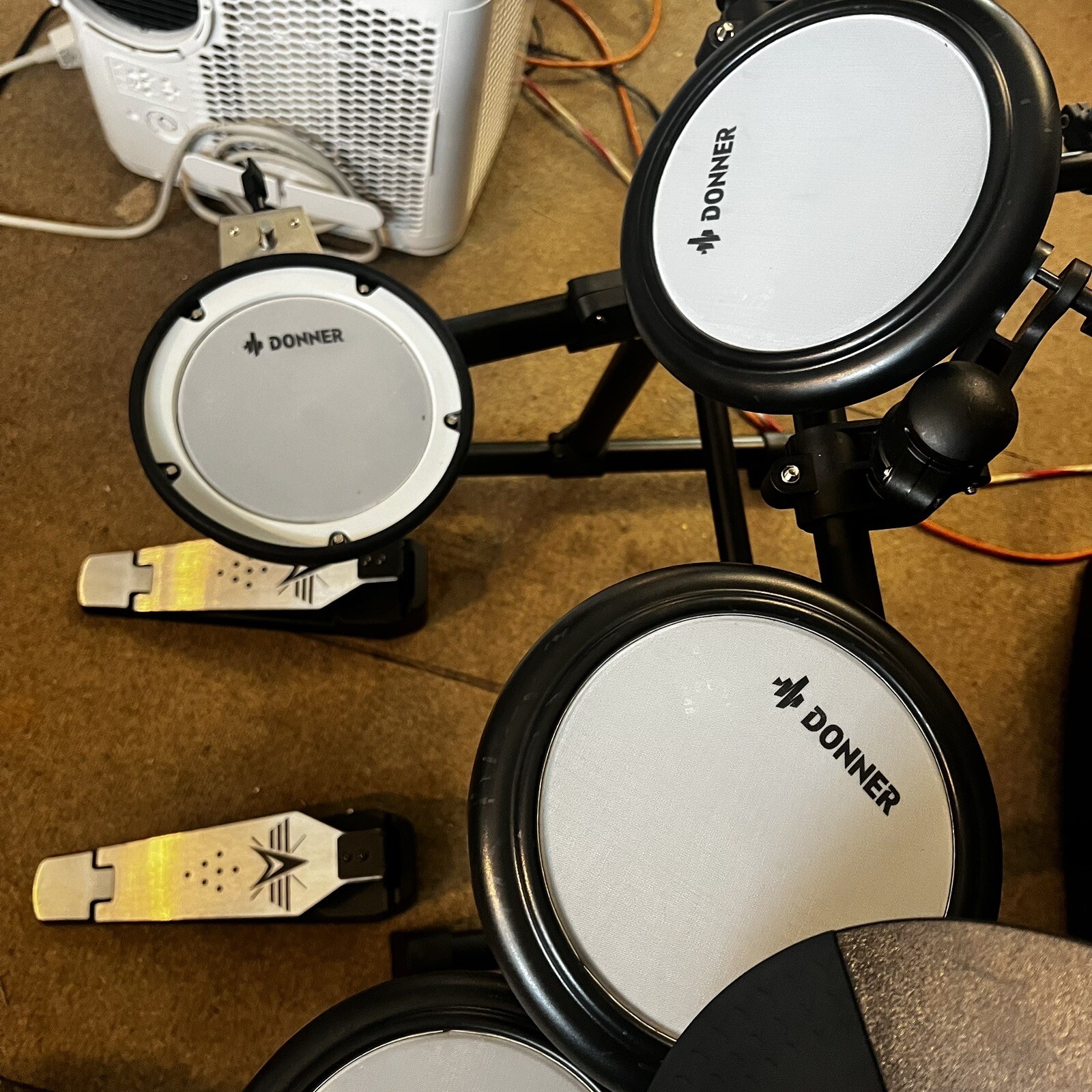 Donner Electric Drums Set Mesh Electronic DrumKit 9 Pcs Hip Hop