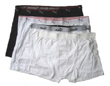 A0361 Vintage PUMA NEW Men's Logo Sport Waist Keyhole Cotton Trunk Boxer Brief