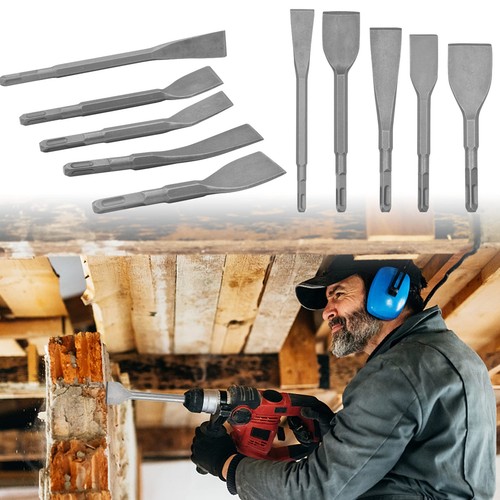 Curved rotary hammer chisel bit chisel 