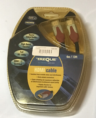 Treque Element Series HDMI Cable TQ-HDMID4 13  NIP NOS