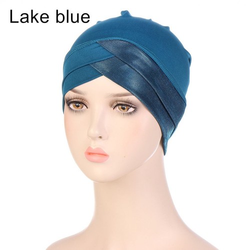 Head Scarf Stretch Wrap Muslim Beanie Hat Hijab Cap Turban Hat Chemo Cap - Picture 16 of 19