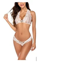 Lace Lingerie Bra & Panty Set, Avidlove Size Small #G I01- Z5653