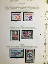 Boy/Girl Scouts Stamps on Pages Make an Offer Pg 6-044