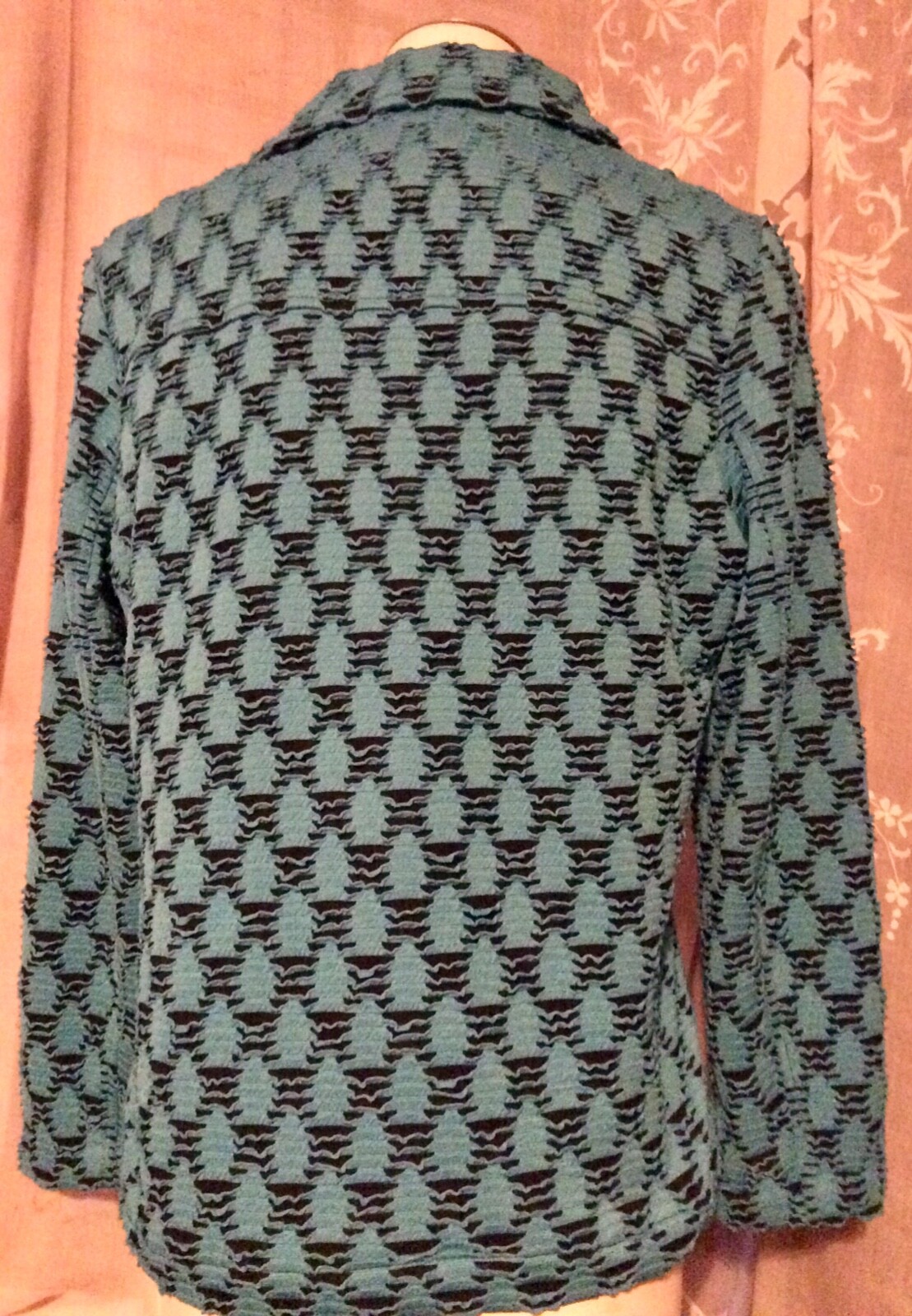 Rafael Jacket Zip Front Knit Easter Spring Blue T… - image 5