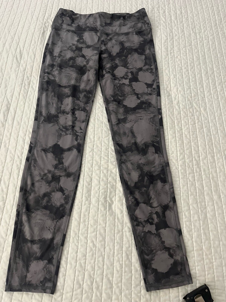 ATHLETA Women's Light & Dark Gray Colored Cloud Design Leggings