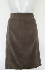 HENNES Taupe Super-soft Short Skirt With Suede-Like Feel. UK 10