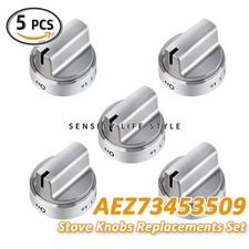 5 Replacement for AEZ72909008 AEZ73453509 Compatible with LG Kenmore Stove Knobs