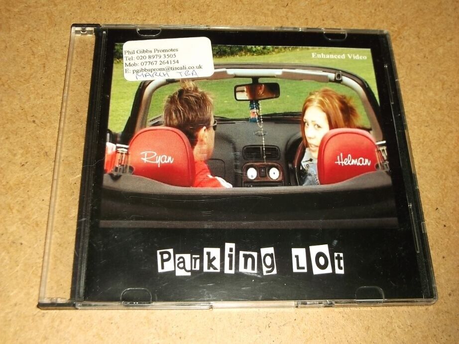 Ryan Helman:   Parking Lot   CD Single 3 track self released  promo  NM