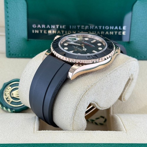 ROLEX Yacht-Master 40 126655 Oysterflex Rose Gold Watch - 2022 B&P - Picture 10 of 13
