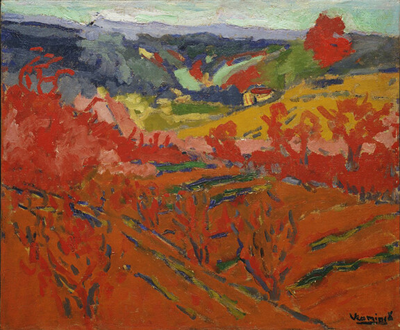 Maurice de Vlaminck、PAYSAGE、海外版超希少レゾネ Maurice de Vlaminck : Autumn Landscape : c. 1905 : Archival