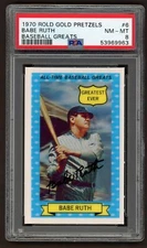  1970 Rold Gold Pretzels Baseball Greats 3-D Babe Ruth #6 Yankees HOF - PSA 8 