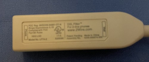 2 wire dsl filter for 2 line phones - Photo 2/2