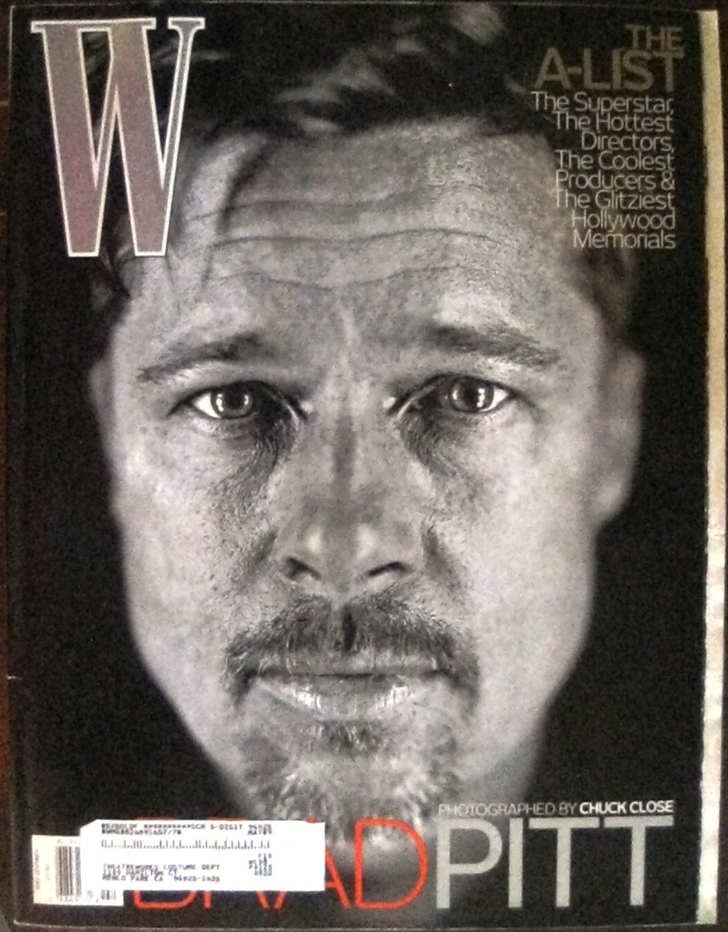 W MAGAZINE FEBRUARY 2009 (VG+) BRAD PITT, $3.95 FLAT RATE SHIPPING IN EBAY STORE