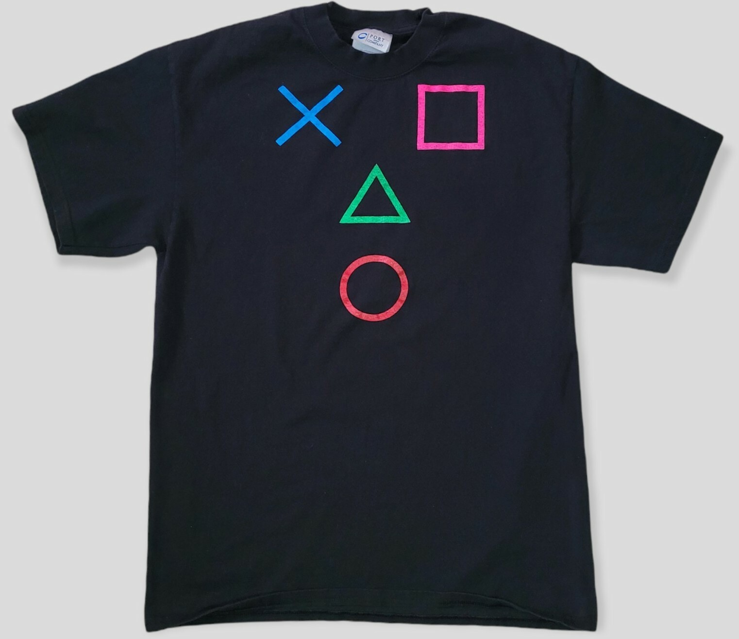 Playstation Controller Button Suprised Face TShir… - image 1