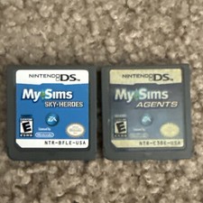 Lot of 2 My Sims Nintendo DS Games My Sims Sky Heroes, My Sims Agents, Tested