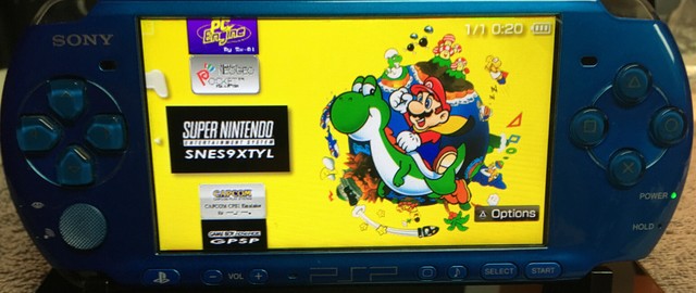 32 Gb Sony Psp 3000 Vibrant Blue Custom Mod Game Pack Handheld For Sale Online