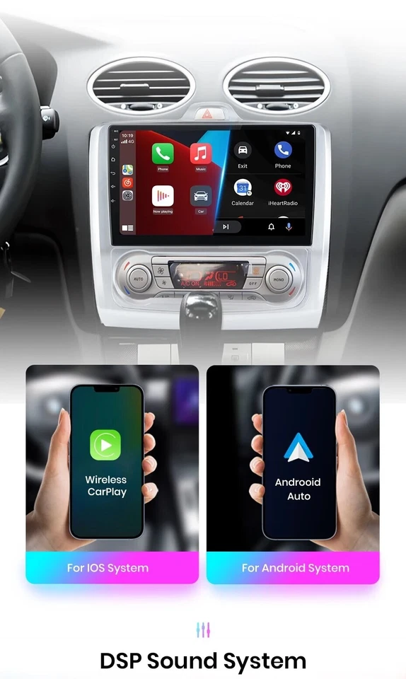 Autoradio Para Ford Focus Mk2 Mk3 2004-2011 2G+ 32GB 4G + Wi-Fi 8Core Carplay - Imagen 3 de 4