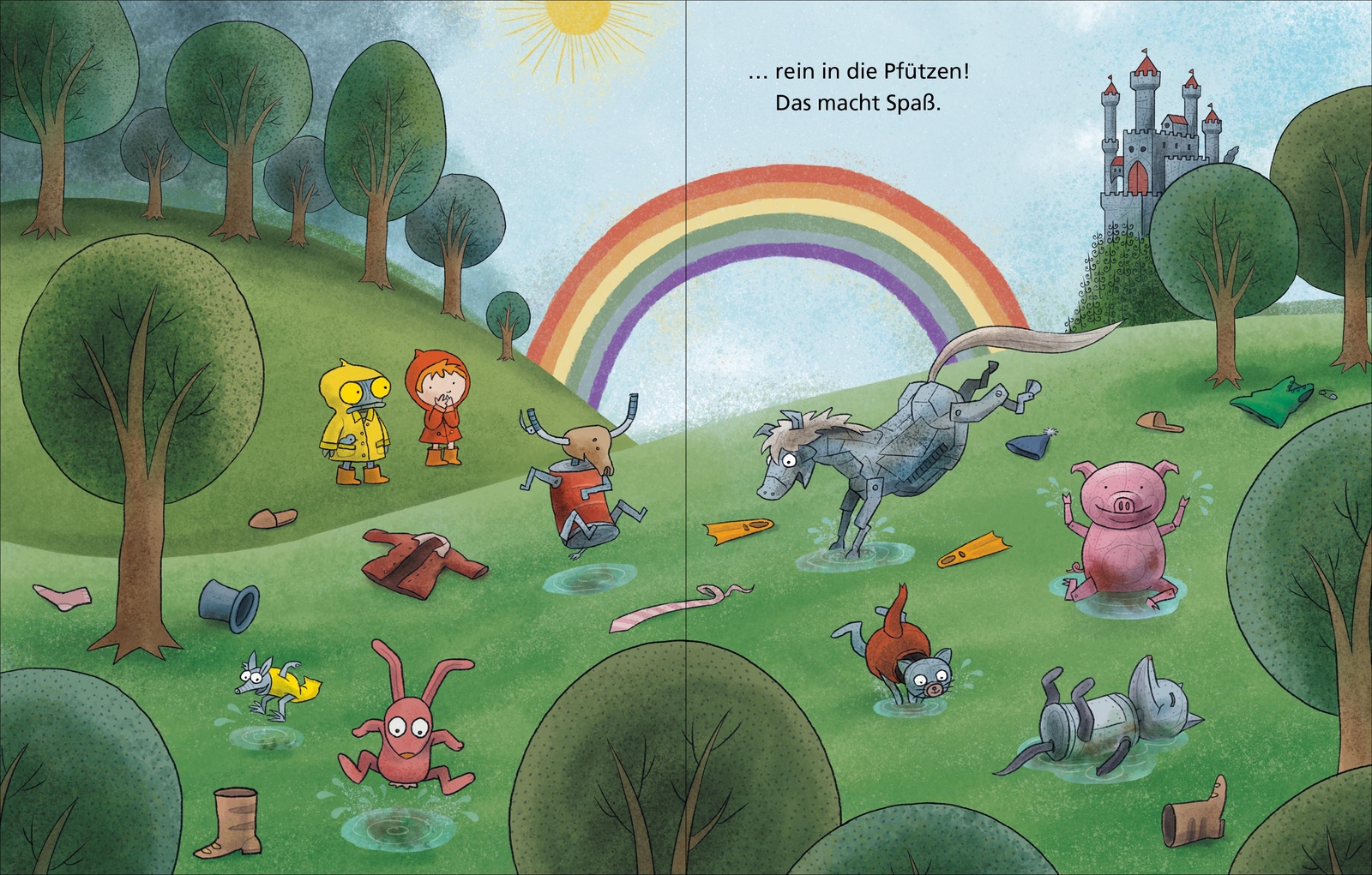 Thumbnail - Ritterchen Rost - Jacke, Stiefel, Mütze, Ab In Die Pfütze: