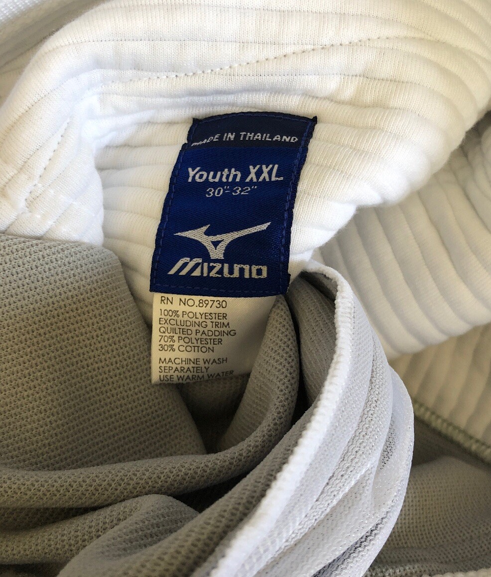 NEW Mizuno Performance Plus Padding Gray Baseball Softball Pants Youth