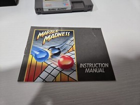 Marble Madness (Nintendo NES, 1985) w Box, manual and sleeve! Authentic!  Tested