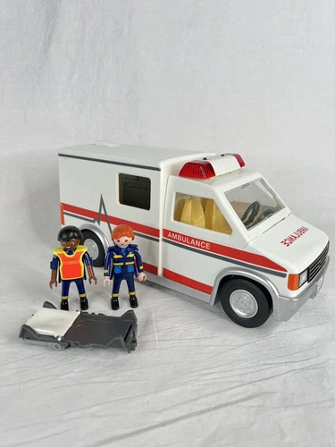 Playmobil City Action Rescue Ambulance Vehicle 5952 Lights Siren 2011 Geobra Toy
