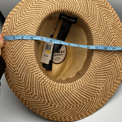 Raffaelo  BettiniBI-COLOR PANAMA PAMELA BOW HAT  straw Hat New With Tags Raffaelo BettiniBI-COLOR PANAMA PAMELA BOW HAT straw Hat New  main image 2