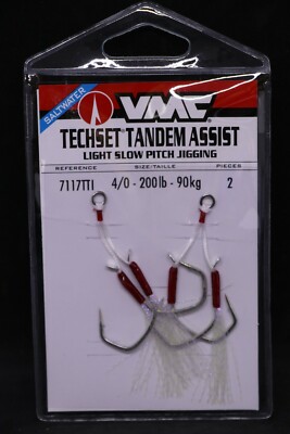 VMC 7117TTI TechSet  Tandem Assist - Size 4/0 - Pack of 2 Hooks