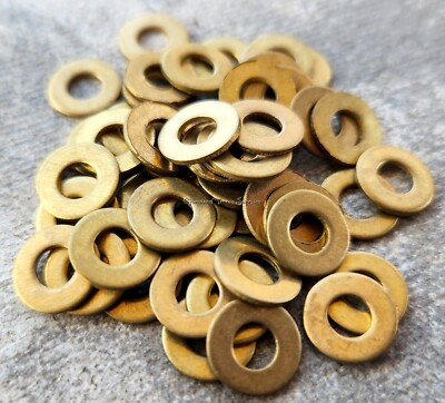 #ad #ad 50 Brass #8 Washers Tattoo Machine Parts Custom Build Builder Forward Tattoo $8.25