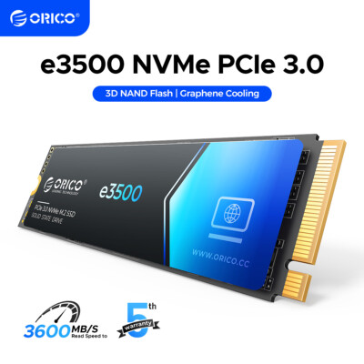 ORICO M.2 2280 NVMe SSD PCle 3*4 SSD Up to 3600MB/s Solid State Drive 3D NAND