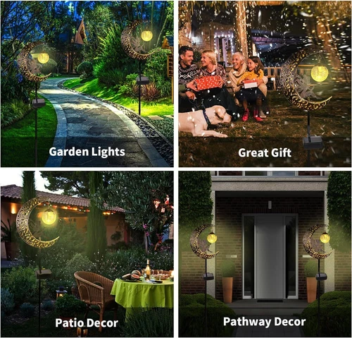 SOLAR LED Außen Stecklampe Flammen Deko Design Erdspieß Leuchte Garten Lampen - Bild 7 von 13