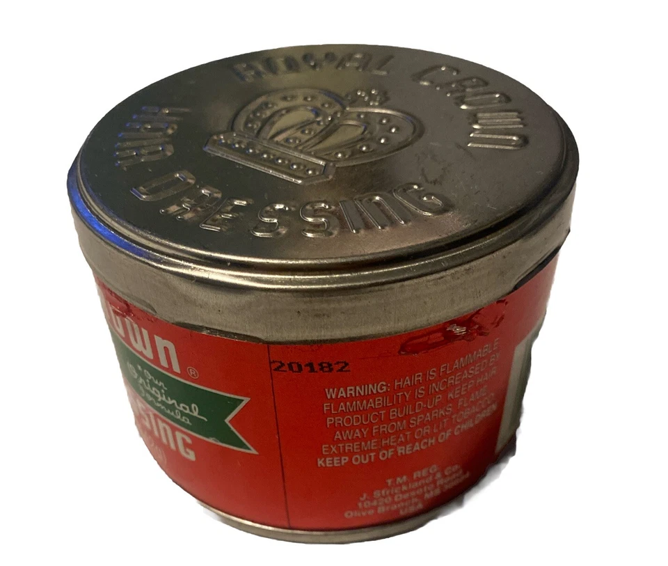 Aderezo para el cabello Royal Crown original 5 oz. Tarro Old Can Jar Easy Twist Off Nuevo Foto 3 de 4