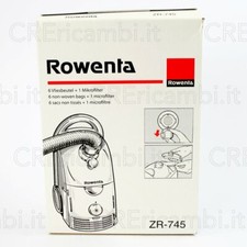 Sacchetti Rowenta Serie Dymbo *originali* Zr745 6 Sacchi 1 Microfiltro  Rs007 | Acquisti Online su eBay