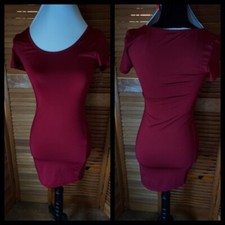 Red Bodycon Pullover Dress, Size Small