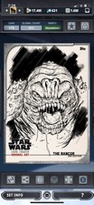 Topps Star Wars Digital Card Trader  Original Art Ink Rancor Insert