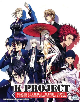 K Project Season 1-2 (Vol.1-26 END & Movies) Complete DVD (Anime) (English Dub)