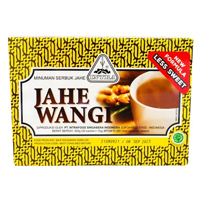 Intrafood Indonesia Ginger Tea Jahe Wangi (15g x 20sachets) Box of