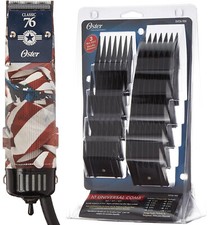 Oster Classic 76 Limited Hair Clipper 10 Piece Combs American Flag, Combo