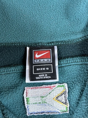 Vintage NIKE 2000s SOUTH AFRICA RUGBY TRAINING FLEECE SWEATSHIRT Size S/M RARE - Picture 4 of 11