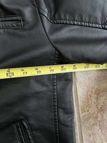 Levi Strauss Leather Bomber Jacket with Warm Interior Size Small - Picture 5 of 8