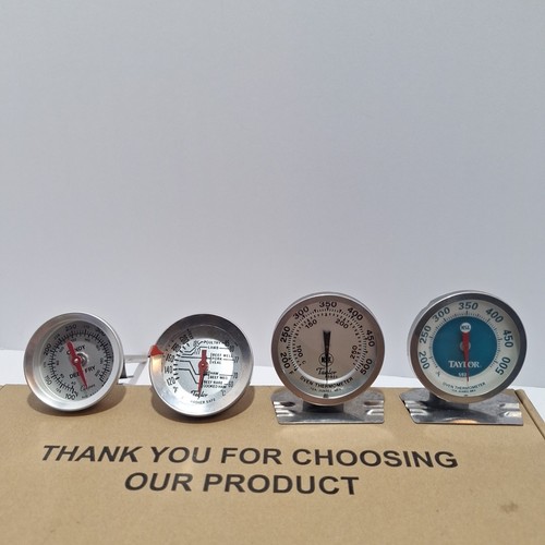 Vintage Kitchen Thermometer Cooper Taylor Meat  Candy Deep Fry Oven Lot Of 4