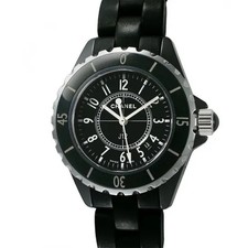 Chanel J12 H0681 34mm Ceramic / Stainless Steel Black Wristwatch #SU1296
