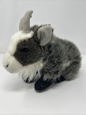 Juguete de peluche realista Billy Goat gris/blanco de 12" Nat & Jules
