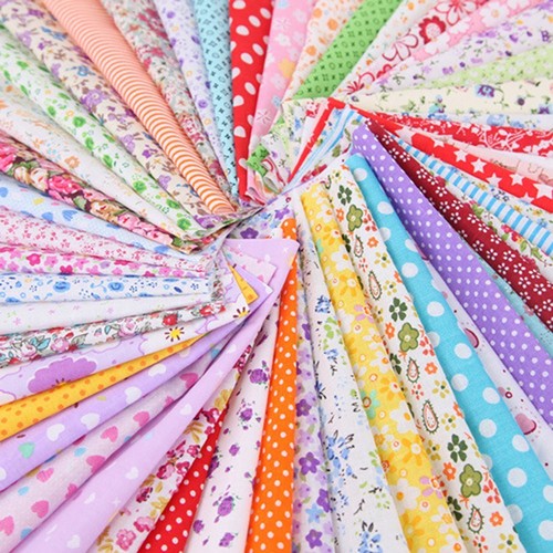 100 Stück Quadratisches Stoffbündel Baumwolle Patchwork Nähen Quilten Stoff DIY - Bild 20 von 24