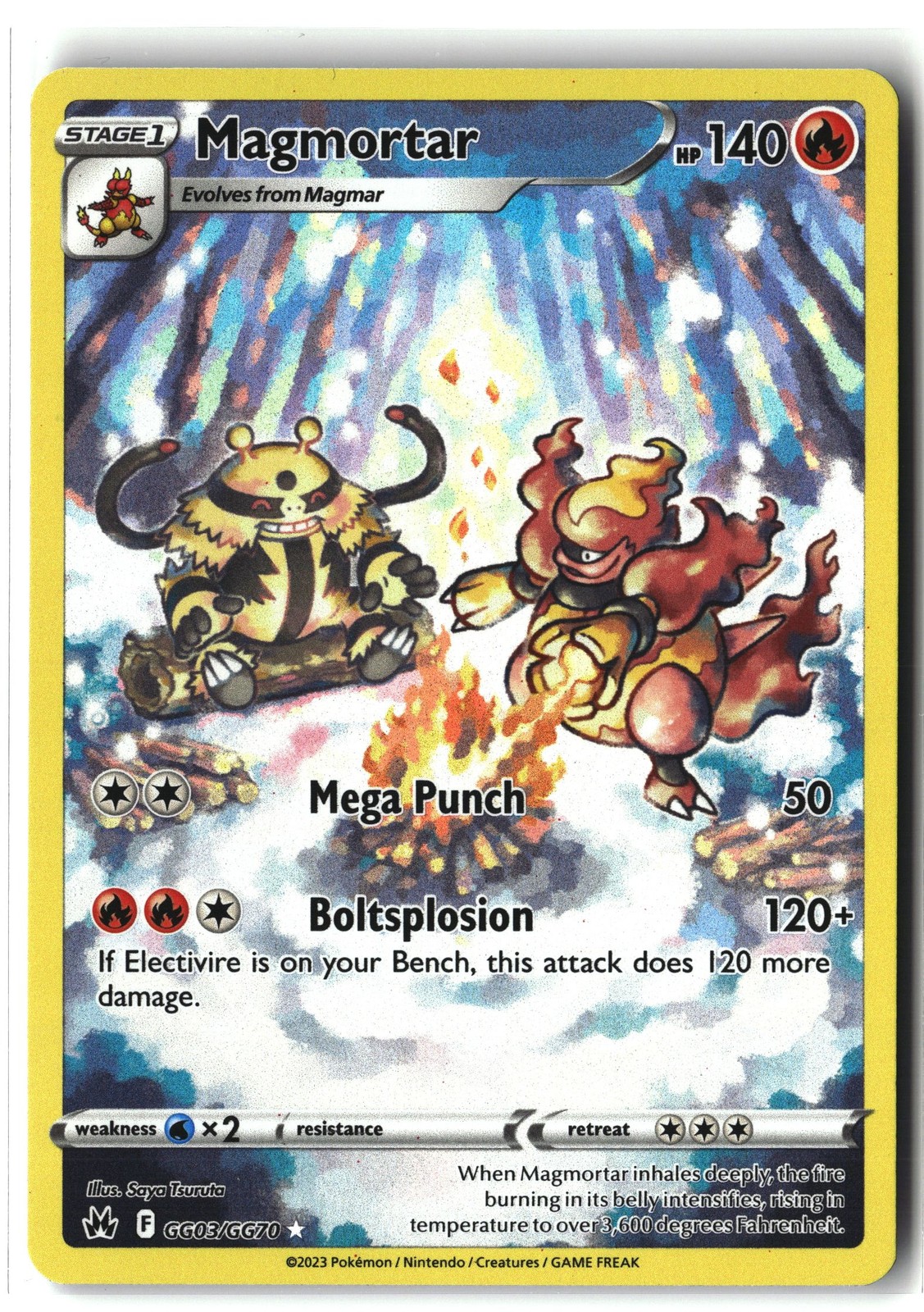 Magmortar ⭐️ GG03/GG70 Holo Crown Zenith Galarian Gallery Pokemon NM