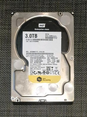 3TB Western Digital Enterprise-class HDD WD3000FYYZ SATA 64MB 3,5'' Festplatte